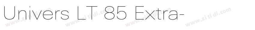 Univers LT 85 Extra字体转换